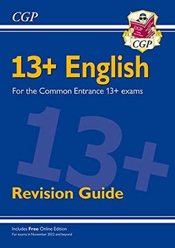 portada New 13+ English Revision Guide for the Common Entrance Exams (Exams From nov 2022) (Cgp 13+ Iseb Common Entrance) 