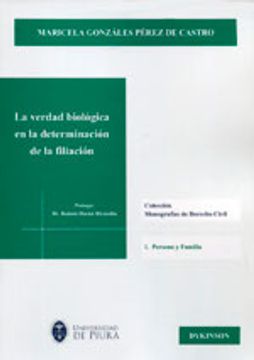 portada Verdad biológica en la determinación de la filiación,La (Colección Monografías de derecho Civil. I. Persona y Familia)