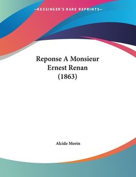 portada Reponse A Monsieur Ernest Renan (1863) (en Francés)