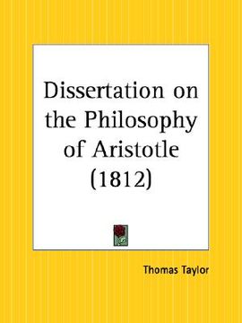 portada dissertation on the philosophy of aristotle (en Inglés)