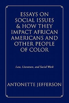 portada essays on social issues & how they impact african americans and other people of color (in English)