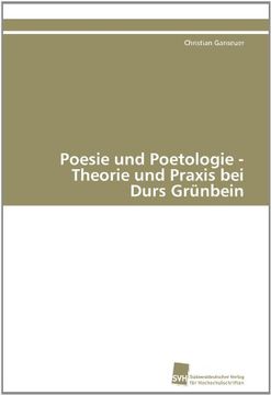 portada Poesie Und Poetologie - Theorie Und Praxis Bei Durs Grunbein
