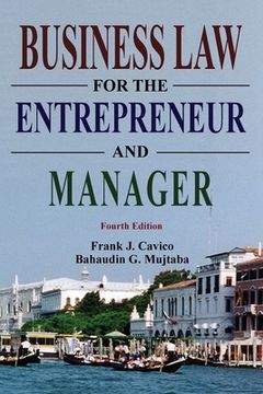 portada Business Law for the Entrepreneur and Manager (en Inglés)