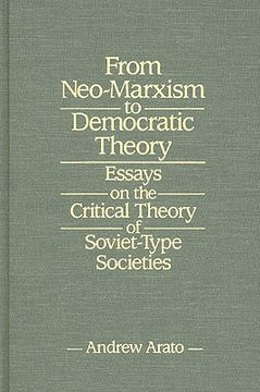 portada from neo-marxism to democratic theory