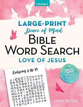 portada Peace of Mind Bible Word Search Love of Jesus (en Inglés)