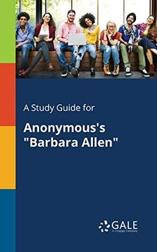 portada A Study Guide for Anonymous's "Barbara Allen" (en Inglés)