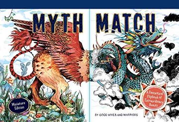 portada Myth Match Miniature: A Fantastical Flipbook of Extraordinary Beasts (en Inglés)