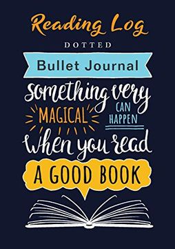 portada Reading log - Dotted Bullet Journal: Medium a5 - 5. 83X8. 27 