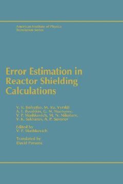 portada error estimation in reactor shielding calculations