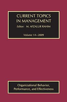 portada Current Topics in Management: Volume 14, Organizational Behavior, Performance, and Effectiveness (en Inglés)