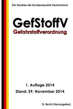 portada Gefahrstoffverordnung - GefStoffV (in German)
