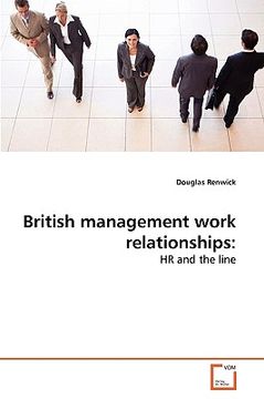 portada british management work relationships (en Inglés)
