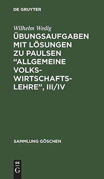 portada Übungsaufgaben mit Lösungen zu Paulsen "Allgemeine Volkswirtschaftslehre", iii (in German)