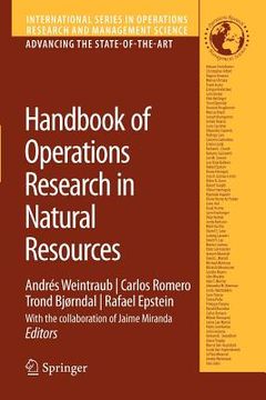 portada handbook of operations research in natural resources (en Inglés)