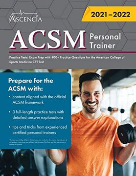 portada Acsm Personal Trainer Practice Tests: Exam Prep With 400+ Practice Questions for the American College of Sports Medicine cpt Test (in English)
