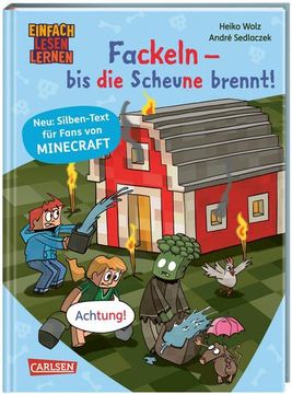 portada Minecraft Silben-Geschichten: Fackeln - bis die Scheune Brennt! (en Alemán)