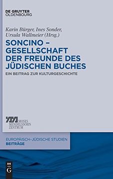 portada Soncino - Gesellschaft der Freunde des Jüdischen Buches (Europaisch-Judische Studien Beitrage) (en Alemán)