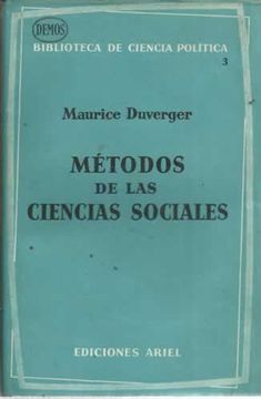 portada Métodos De Las Ciencias Sociales.