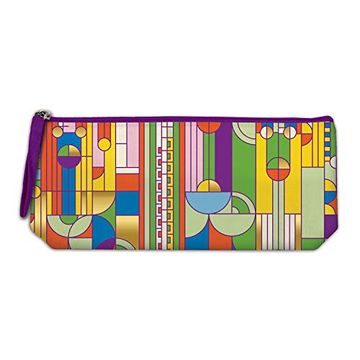 portada Frank Lloyd Wright Saguaro Cactus and Forms Handmade Embroidered Pencil Pouch (en Inglés)