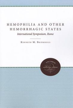 portada hemophilia and other hemorrhagic states: international symposium, rome (in English)