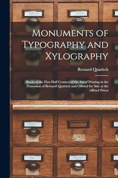portada Monuments of Typography and Xylography (in English)