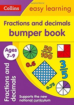 portada Fractions & Decimals Bumper Book Ages 7-9 (Collins Easy Learning KS2)