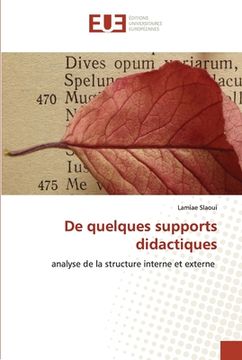 portada De quelques supports didactiques (in French)