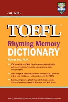 portada columbia toefl rhyming memory dictionary (en Inglés)