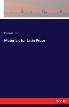 portada Materials for Latin Prose