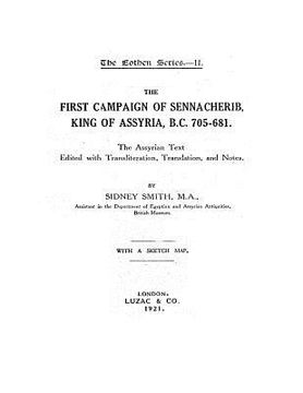portada The First Campaign of Sennacherib (in English)