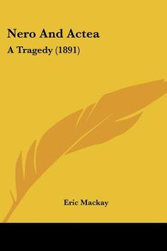 portada nero and actea: a tragedy (1891)