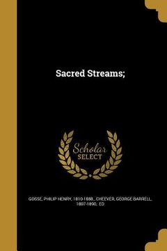 portada Sacred Streams; (in English)