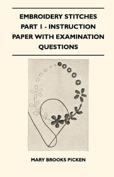 portada embroidery stitches part 1 - instruction paper with examination questions