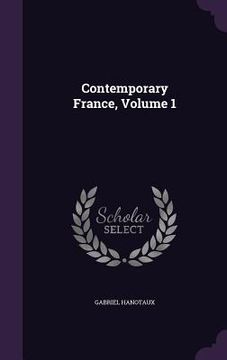 portada Contemporary France, Volume 1 (en Inglés)