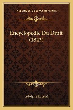 portada Encyclopedie Du Droit (1843) (in French)