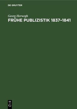 portada Frühe Publizistik 1837¿ 1841 (en Alemán)