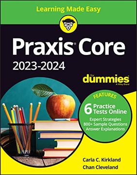 portada Praxis Core 2023-2024 for Dummies (For Dummies (Career 