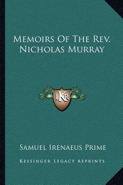 portada memoirs of the rev. nicholas murray
