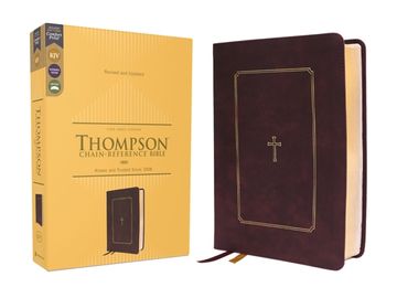 portada Kjv, Thompson Chain-Reference Bible, Leathersoft, Burgundy, red Letter, Comfort Print (en Inglés)