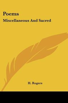 portada poems: miscellaneous and sacred (en Inglés)