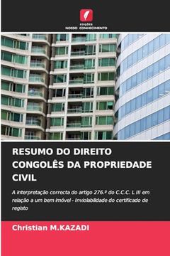 portada Resumo do Direito Congolês da Propriedade Civil (en Portugués)