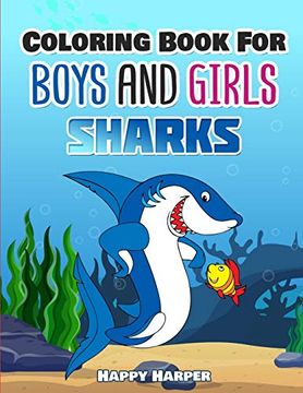 portada Coloring Books for Boys and Girls: Sharks (in English)