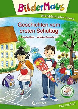 portada Bildermaus - Geschichten vom Ersten Schultag: Mit Bildern Lesen Lernen - Ideal für die Vorschule und Leseanfänger ab 5 Jahre (in German)