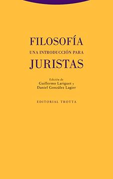 portada Filosofía. Una Introducción Para Juristas (Estructuras y Procesos - Derecho) (in Spanish)