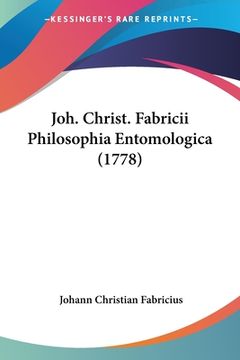 portada Joh. Christ. Fabricii Philosophia Entomologica (1778) (en Latin)