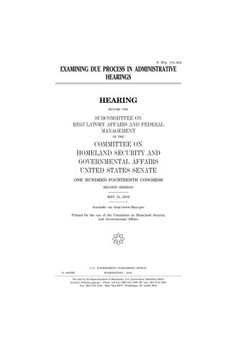 portada Examining due process in administrative hearings