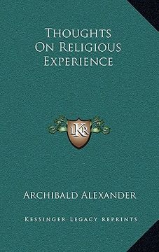 portada thoughts on religious experience (en Inglés)