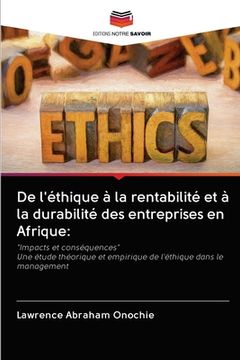 portada De l'éthique à la rentabilité et à la durabilité des entreprises en Afrique (in French)