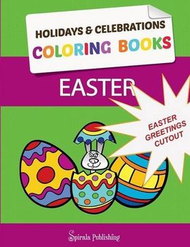 portada Easter Coloring Book Greetings: Color and Cut Out Your Special Easter Greetings: Coloring Pages and Cut Outs for Kids