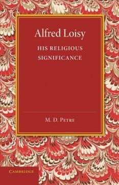 portada Alfred Loisy: His Religious Significance (en Inglés)